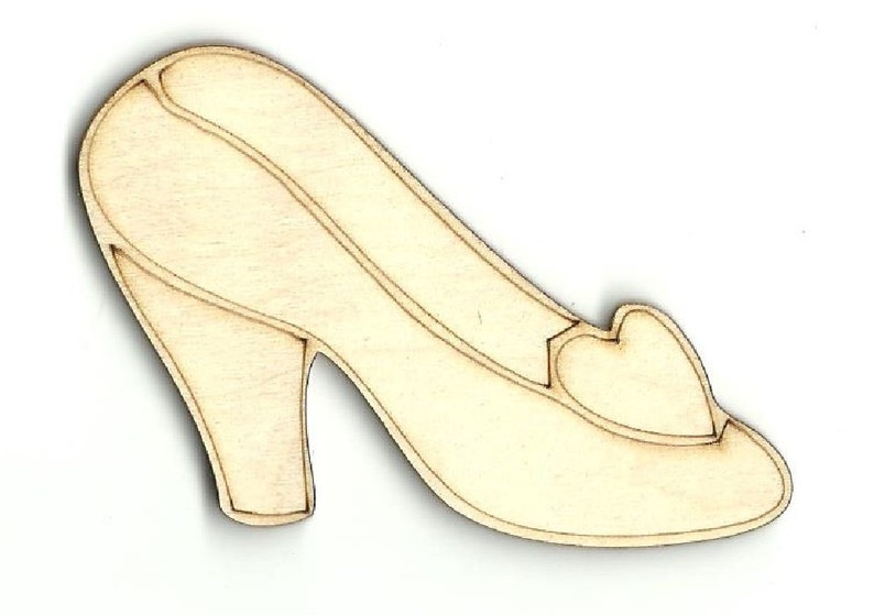 Cinderellas Slipper Shoe Cut Out Unfinished Wood Shapes