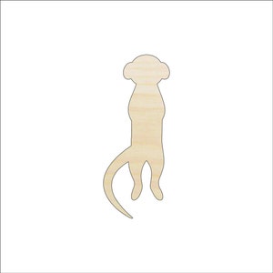 Meerkat - Laser Cut Out Unfinished Wood Craft Shape ANML49 Meerkat - Laser Cut Out Unfinished Wood Craft Shape ANML49
