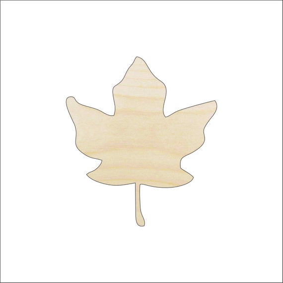 Leaf - Laser Cut Out Unfinished Wood Craft Shape LEF45 Leaf - Laser Cut Out Unfinished Wood Craft Shape LEF45