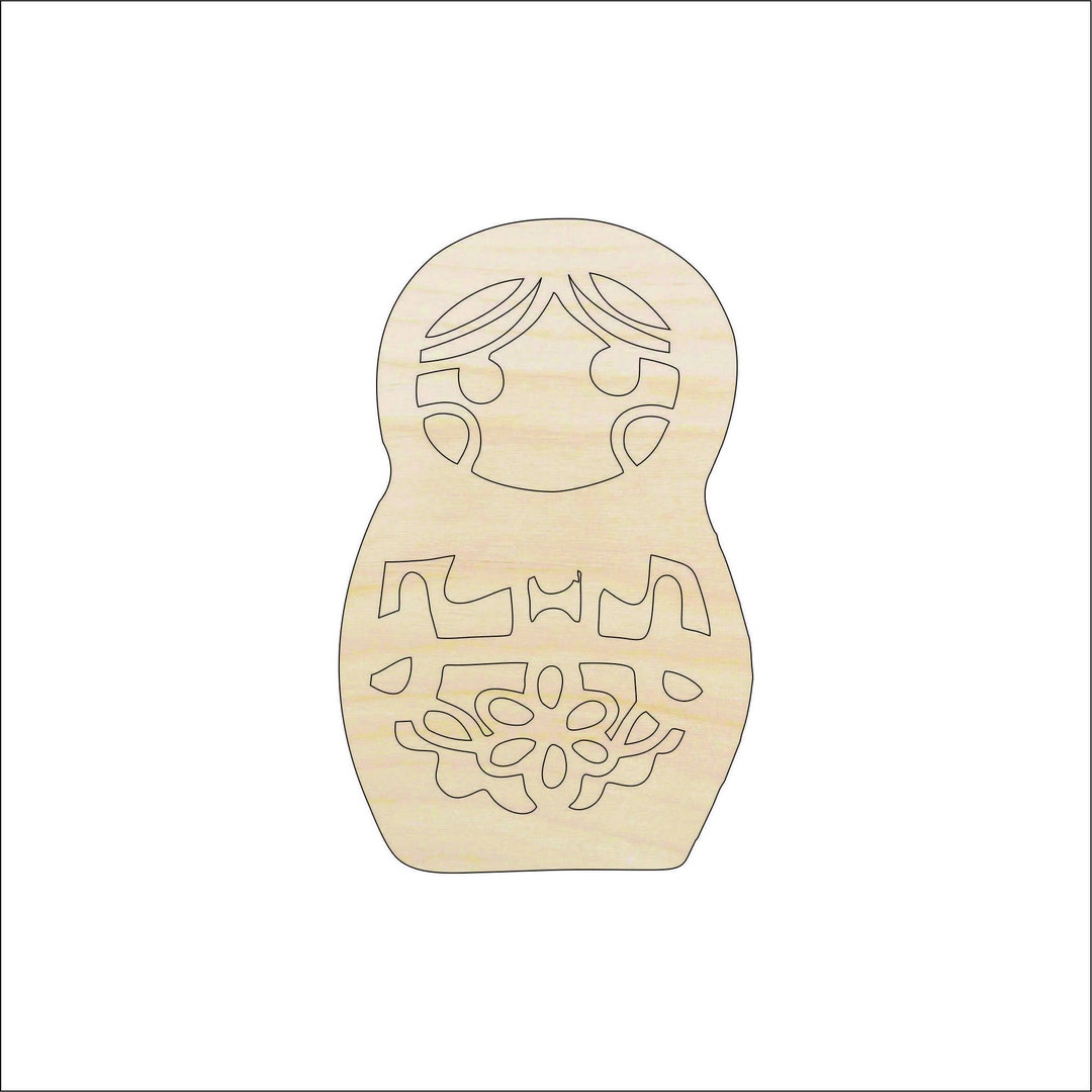 Toy Matryoshka Doll - Laser Cut Out Unfinished Wood Craft Shape TOY34 Toy Matryoshka Doll - Laser Cut Out Unfinished Wood Craft Shape TOY34