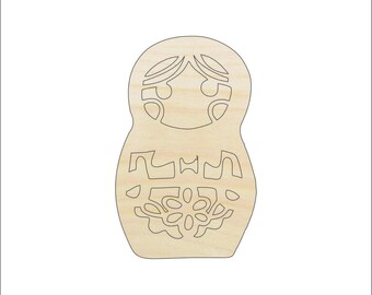 Toy Matryoshka Doll - Laser Cut Out Unfinished Wood Craft Shape TOY34 Toy Matryoshka Doll - Laser Cut Out Unfinished Wood Craft Shape TOY34