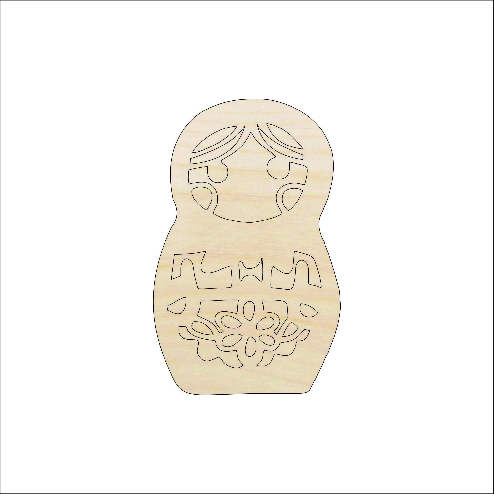 Toy Matryoshka Doll - Laser Cut Out Unfinished Wood Craft Shape TOY34 Toy Matryoshka Doll - Laser Cut Out Unfinished Wood Craft Shape TOY34