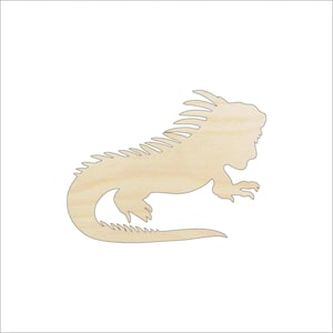 Lizard Iguana - Laser Cut Out Unfinished Wood Craft Shape REP28 Lizard Iguana - Laser Cut Out Unfinished Wood Craft Shape REP28
