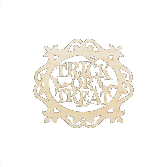 Design Halloween - Laser Cut Out Unfinished Wood Craft Shape FAL84 Design Halloween - Laser Cut Out Unfinished Wood Craft Shape FAL84