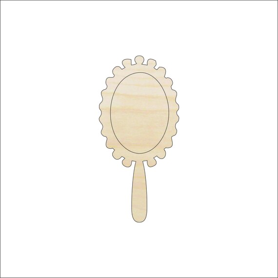 Beauty Mirror - Laser Cut Out Unfinished Wood Craft Shape BTY16 Beauty Mirror - Laser Cut Out Unfinished Wood Craft Shape BTY16