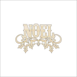 Word Noel - Laser Cut Out Unfinished Wood Craft Shape XMS94 Word Noel - Laser Cut Out Unfinished Wood Craft Shape XMS94