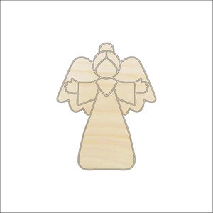 Angel - Laser Cut Out Unfinished Wood Craft Shape REL23 Angel - Laser Cut Out Unfinished Wood Craft Shape REL23