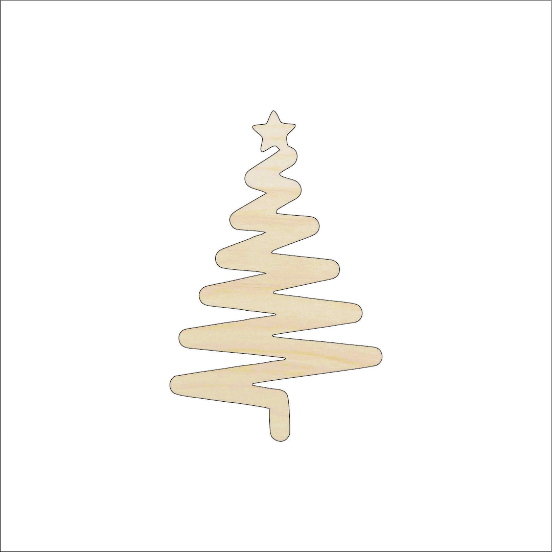 Tree - Laser Cut Out Unfinished Wood Craft Shape XMS176 Tree - Laser Cut Out Unfinished Wood Craft Shape XMS176