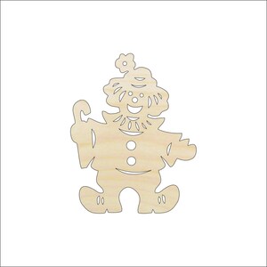 People Clown - Laser Cut Out Unfinished Wood Craft Shape CRC15 People Clown - Laser Cut Out Unfinished Wood Craft Shape CRC15