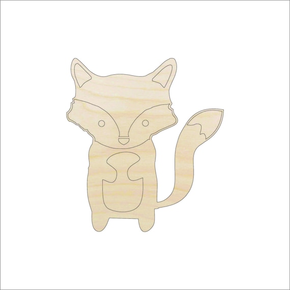 Fox - Laser Cut Out Unfinished Wood Craft Shape FOX19 Fox - Laser Cut Out Unfinished Wood Craft Shape FOX19