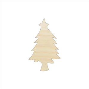 Tree - Laser Cut Out Unfinished Wood Craft Shape XMS122 Tree - Laser Cut Out Unfinished Wood Craft Shape XMS122