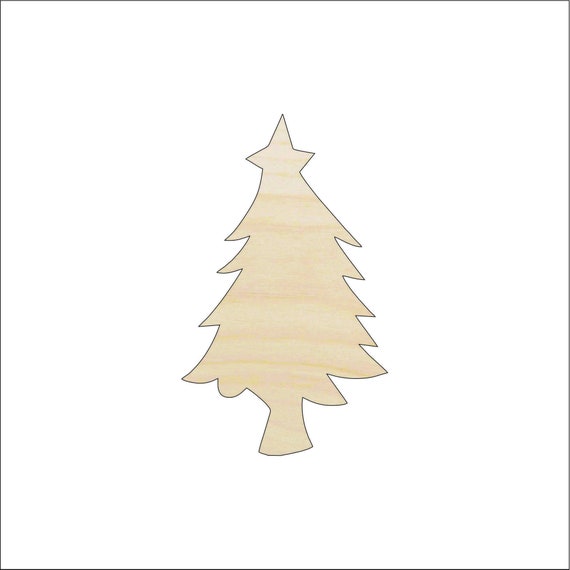Tree - Laser Cut Out Unfinished Wood Craft Shape XMS122 Tree - Laser Cut Out Unfinished Wood Craft Shape XMS122
