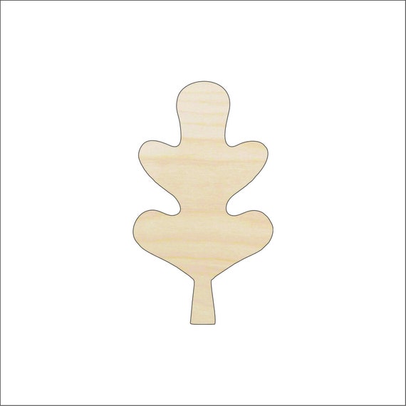 Leaf - Laser Cut Out Unfinished Wood Craft Shape LEF29 Leaf - Laser Cut Out Unfinished Wood Craft Shape LEF29