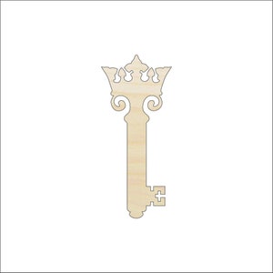 Key - Laser Cut Out Unfinished Wood Craft Shape KEY19 Key - Laser Cut Out Unfinished Wood Craft Shape KEY19