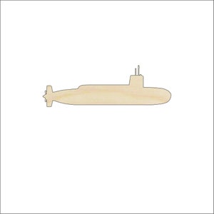 Boat Submarine - Laser Cut Out Unfinished Wood Craft Shape BOT29 Boat Submarine - Laser Cut Out Unfinished Wood Craft Shape BOT29