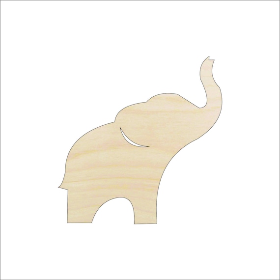 Elephant - Laser Cut Out Unfinished Wood Craft Shape ELE27 Elephant - Laser Cut Out Unfinished Wood Craft Shape ELE27