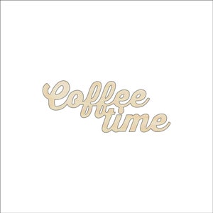 Word Coffee - Laser Cut Out Unfinished Wood Craft Shape FOD61 Word Coffee - Laser Cut Out Unfinished Wood Craft Shape FOD61
