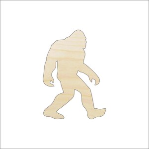 Sign Bigfoot - Laser Cut Out Unfinished Wood Craft Shape MYTH159 Sign Bigfoot - Laser Cut Out Unfinished Wood Craft Shape MYTH159