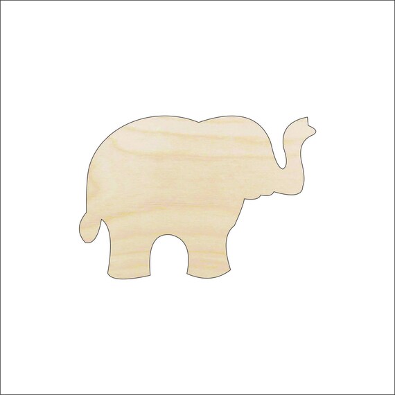 Elephant - Laser Cut Out Unfinished Wood Craft Shape ELE31 Elephant - Laser Cut Out Unfinished Wood Craft Shape ELE31