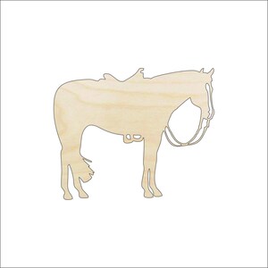 Horse - Laser Cut Out Unfinished Wood Craft Shape HRS77 Horse - Laser Cut Out Unfinished Wood Craft Shape HRS77