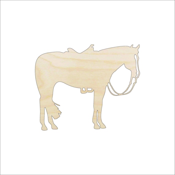 Horse - Laser Cut Out Unfinished Wood Craft Shape HRS77 Horse - Laser Cut Out Unfinished Wood Craft Shape HRS77