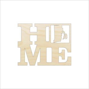 State Rhode Island Home - Laser Cut Out Unfinished Wood Craft Shape STAT29 State Rhode Island Home - Laser Cut Out Unfinished Wood Craft Shape STAT29