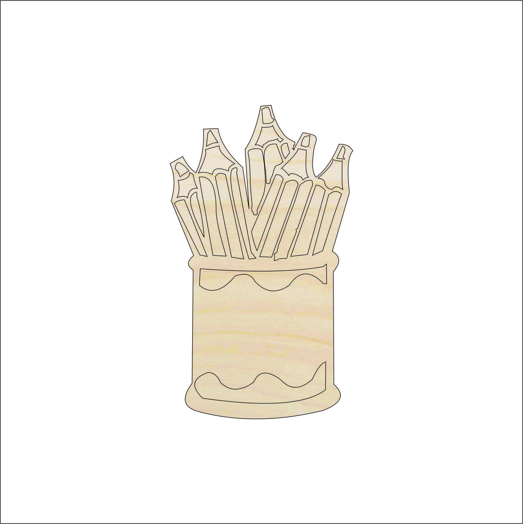 Art Crayons - Laser Cut Out Unfinished Wood Craft Shape ART10 Art Crayons - Laser Cut Out Unfinished Wood Craft Shape ART10