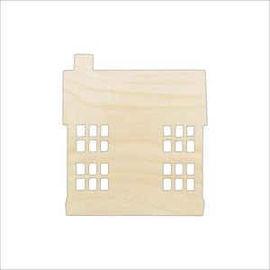 House - Laser Cut Out Unfinished Wood Craft Shape BLD66 House - Laser Cut Out Unfinished Wood Craft Shape BLD66