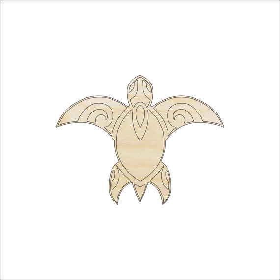 Sea Turtle - Laser Cut Out Unfinished Wood Craft Shape SEA83 Sea Turtle - Laser Cut Out Unfinished Wood Craft Shape SEA83