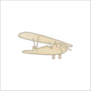 Airplane - Laser Cut Out Unfinished Wood Craft Shape PLN13 Airplane - Laser Cut Out Unfinished Wood Craft Shape PLN13