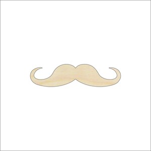Mustache - Laser Cut Out Unfinished Wood Craft Shape PPL113 Mustache - Laser Cut Out Unfinished Wood Craft Shape PPL113