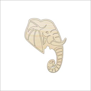 Elephant - Laser Cut Out Unfinished Wood Craft Shape ELE8 Elephant - Laser Cut Out Unfinished Wood Craft Shape ELE8