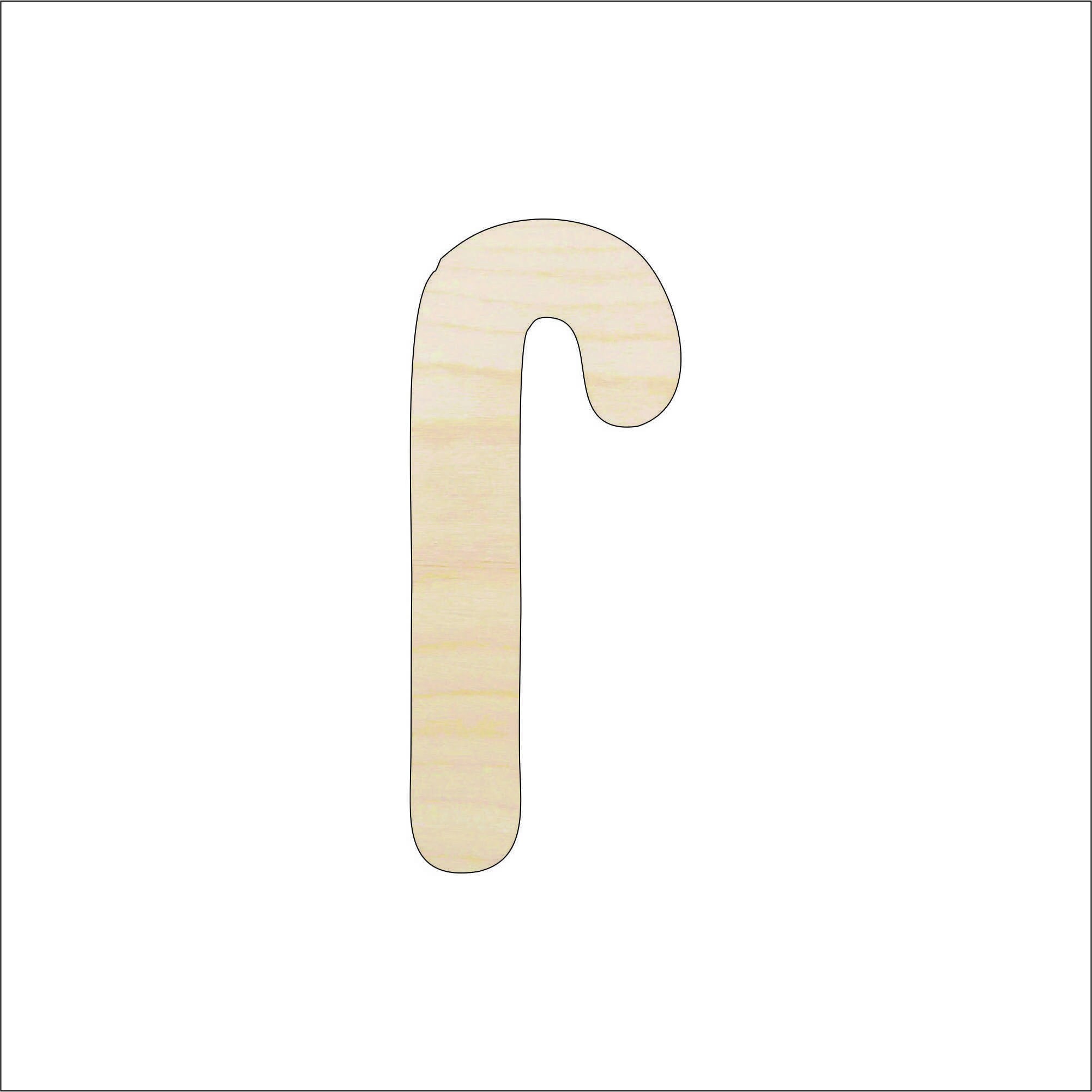 Dessert Candy Cane - Laser Cut Out Unfinished Wood Craft Shape XMS7 Dessert Candy Cane - Laser Cut Out Unfinished Wood Craft Shape XMS7