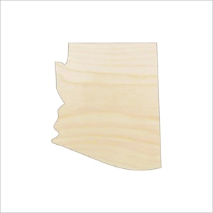 State Arizona - Laser Cut Out Unfinished Wood Craft Shape STAT51 State Arizona - Laser Cut Out Unfinished Wood Craft Shape STAT51