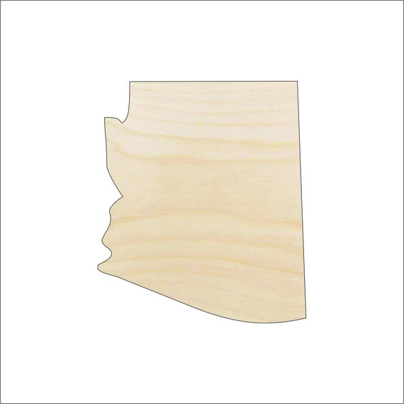 State Arizona - Laser Cut Out Unfinished Wood Craft Shape STAT51 State Arizona - Laser Cut Out Unfinished Wood Craft Shape STAT51