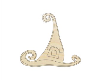 Hat Witch - Laser Cut Out Unfinished Wood Craft Shape FAL127 Hat Witch - Laser Cut Out Unfinished Wood Craft Shape FAL127