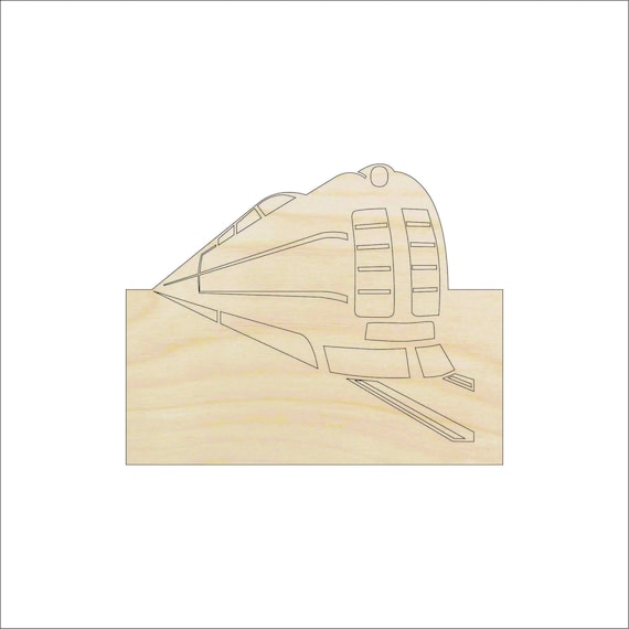 Train - Laser Cut Out Unfinished Wood Craft Shape TRN7 Train - Laser Cut Out Unfinished Wood Craft Shape TRN7