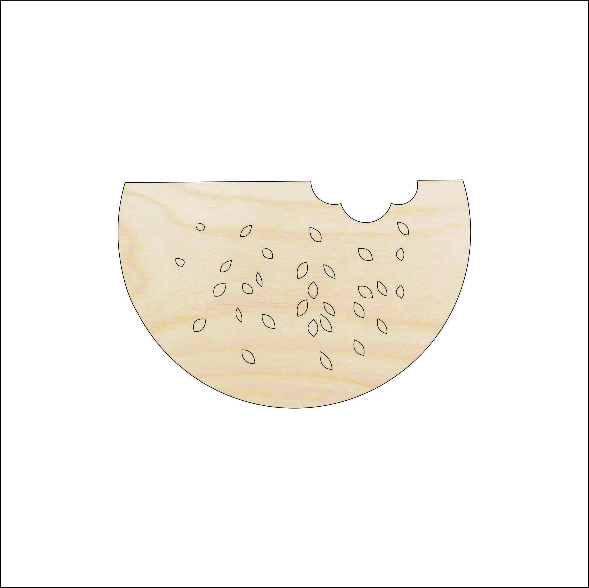 Food Watermelon - Laser Cut Out Unfinished Wood Craft Shape FOD192 Food Watermelon - Laser Cut Out Unfinished Wood Craft Shape FOD192