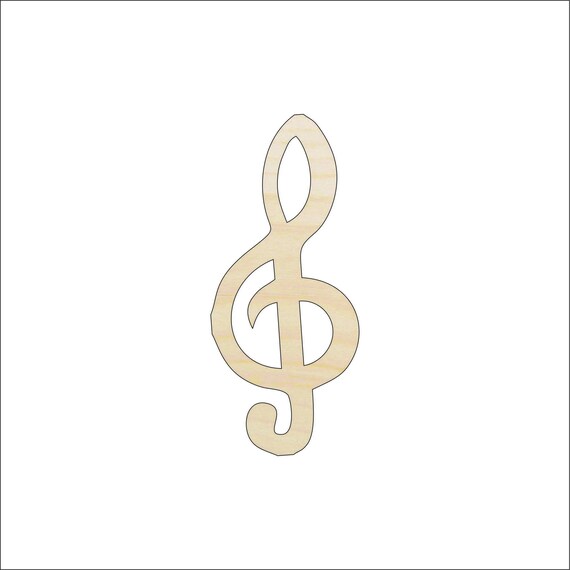 Music Note - Laser Cut Out Unfinished Wood Craft Shape MSC27 Music Note - Laser Cut Out Unfinished Wood Craft Shape MSC27
