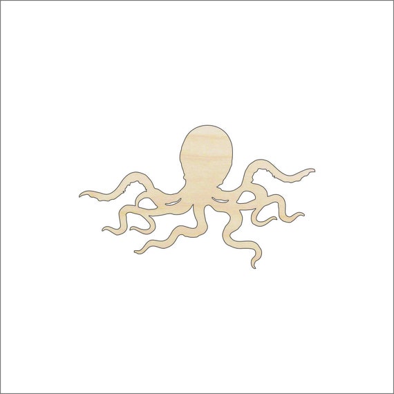 Octopus - Laser Cut Out Unfinished Wood Craft Shape SEA97 Octopus - Laser Cut Out Unfinished Wood Craft Shape SEA97