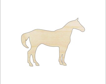 Horse - Laser Cut Out Unfinished Wood Craft Shape HRS87 Horse - Laser Cut Out Unfinished Wood Craft Shape HRS87
