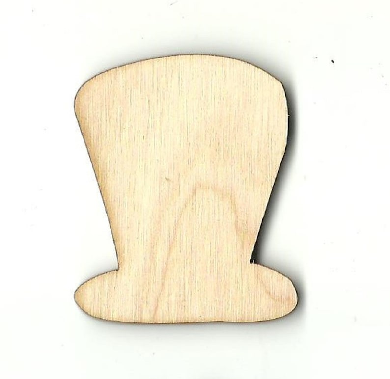 Laser Cut Out Unfinished Wood Shape Craft Supply PAT4 Leprechaun Hat