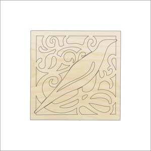 Design Bird - Laser Cut Out Unfinished Wood Craft Shape BRD36 Design Bird - Laser Cut Out Unfinished Wood Craft Shape BRD36