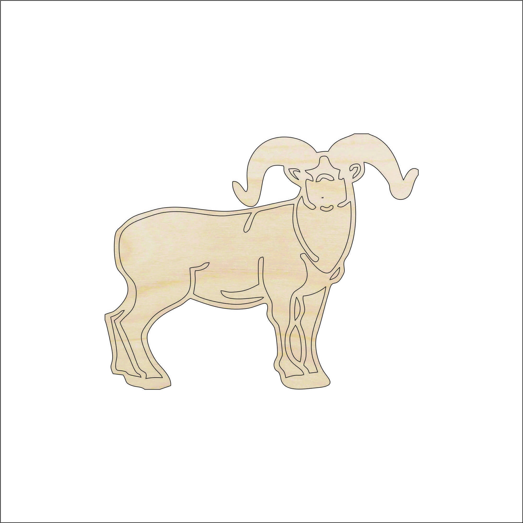 Sheep - Laser Cut Out Unfinished Wood Craft Shape SHP18 Sheep - Laser Cut Out Unfinished Wood Craft Shape SHP18