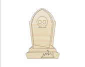 Tombstone - Laser Cut Out Unfinished Wood Craft Shape FAL38 Tombstone - Laser Cut Out Unfinished Wood Craft Shape FAL38