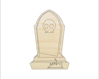 Tombstone - Laser Cut Out Unfinished Wood Craft Shape FAL38 Tombstone - Laser Cut Out Unfinished Wood Craft Shape FAL38