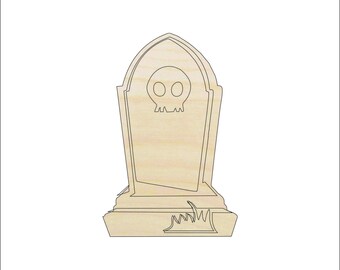 Tombstone - Laser uitgesneden onafgewerkte houten vorm Craft Supply FAL38