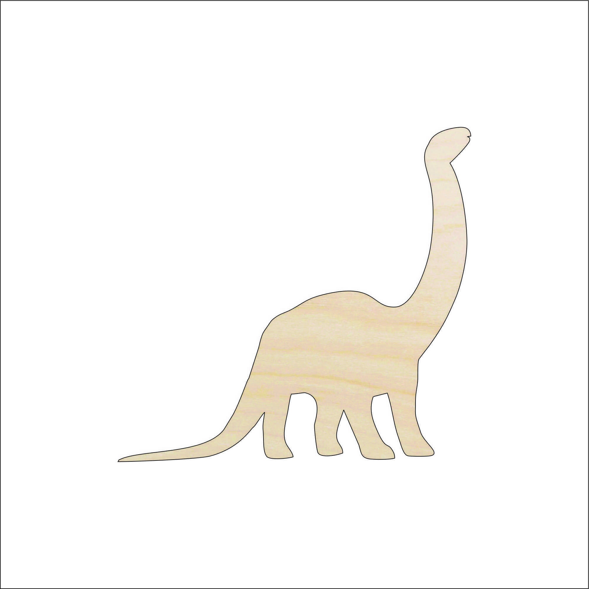 Dinosaur - Laser Cut Out Unfinished Wood Craft Shape DIN13 Dinosaur - Laser Cut Out Unfinished Wood Craft Shape DIN13