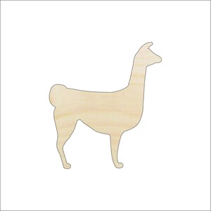 Alpaca Llama - Laser Cut Out Unfinished Wood Craft Shape ANML122 Alpaca Llama - Laser Cut Out Unfinished Wood Craft Shape ANML122