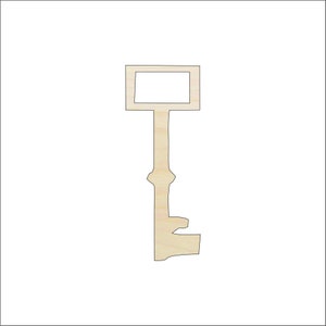 Key - Laser Cut Out Unfinished Wood Craft Shape KEY29 Key - Laser Cut Out Unfinished Wood Craft Shape KEY29